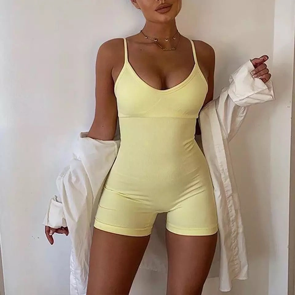 Dámský sportovní komplet Gym Babe žlutý – Golden Diva