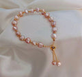 Dámský perlový náramek Pink Pearls – Golden Diva