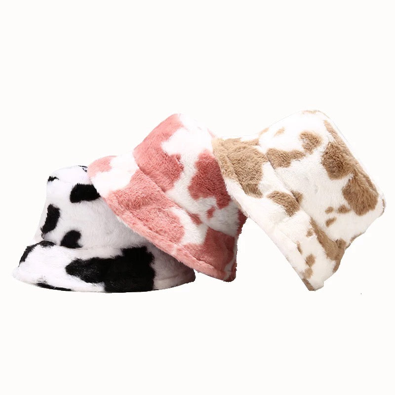 Dámská zimní čepice Snow Cow hnědá z umělé kožešiny – Golden Diva