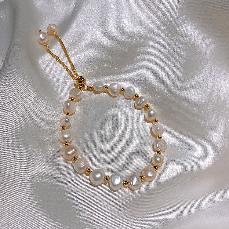 Dámský perlový náramek Golden Pearls – Golden Diva