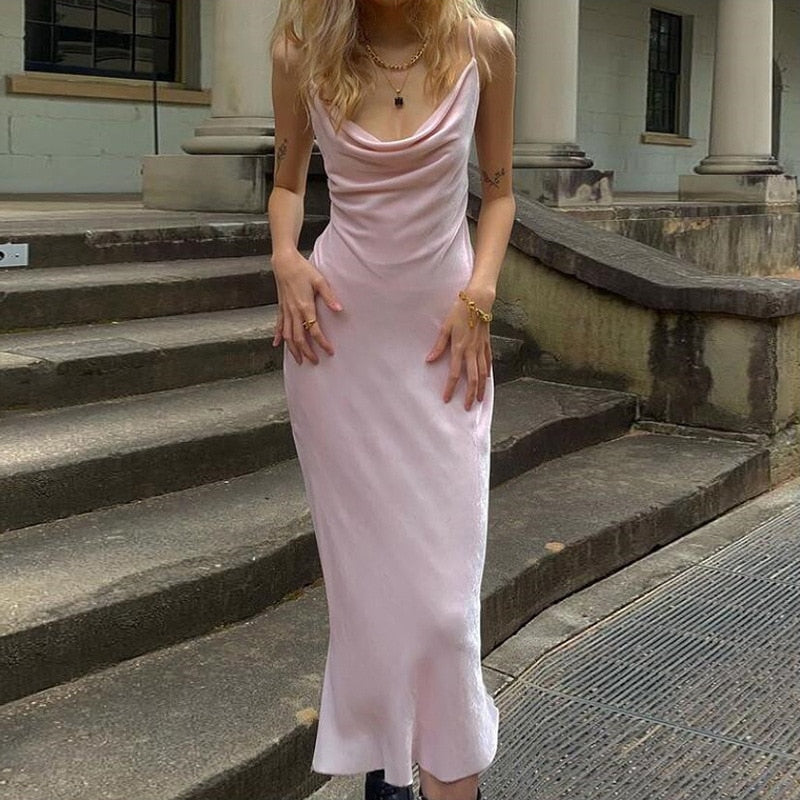 Dámské růžové sametové šaty Vivien bez rukávů – Golden Diva
