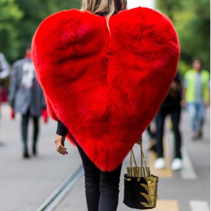 Dámský kožíšek Steady Heart s designem srdce – Golden Diva