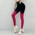 Dámské push-up legíny Ombre růžové – Golden Diva