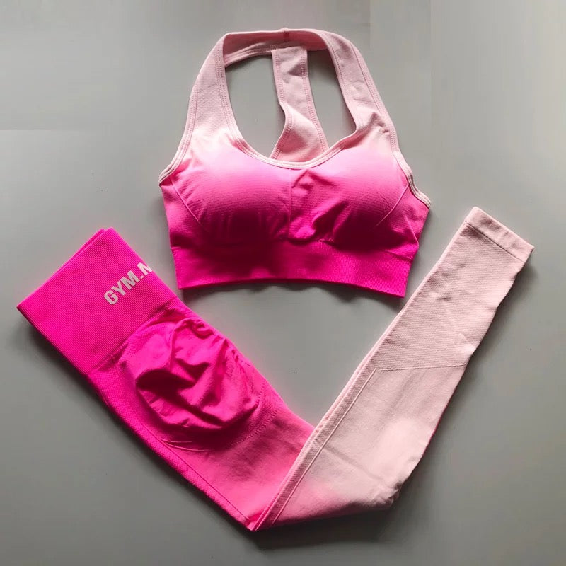 Dámský sportovní set Fitness Gal růžová – Golden Diva