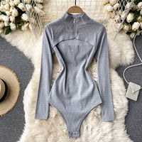 Body Zipper – světle šedé