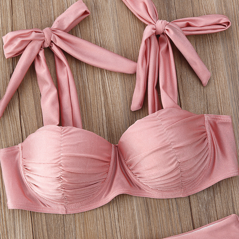 Dámské růžové push-up plavky Candy Muse – Golden Diva