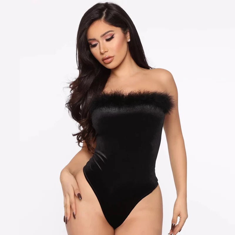 Dámské sametové body Passionate Goddess – Golden Diva