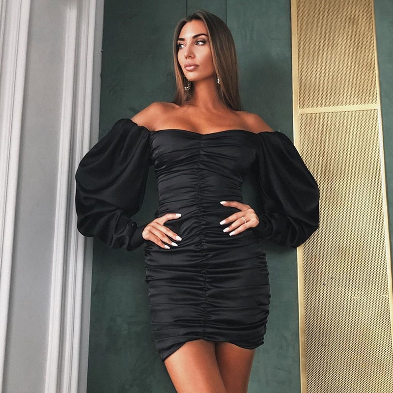 Dámské mini šaty Aisha černé – Golden Diva