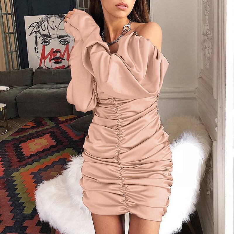 Dámské mini šaty Aisha růžové – Golden Diva